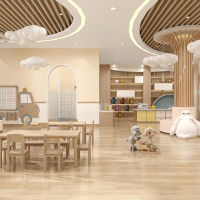 现代幼儿园教室3D模型下载